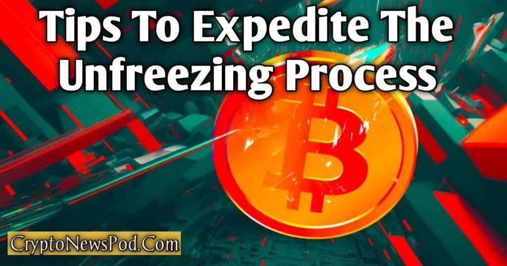 how to unfreeze cryptocurrency